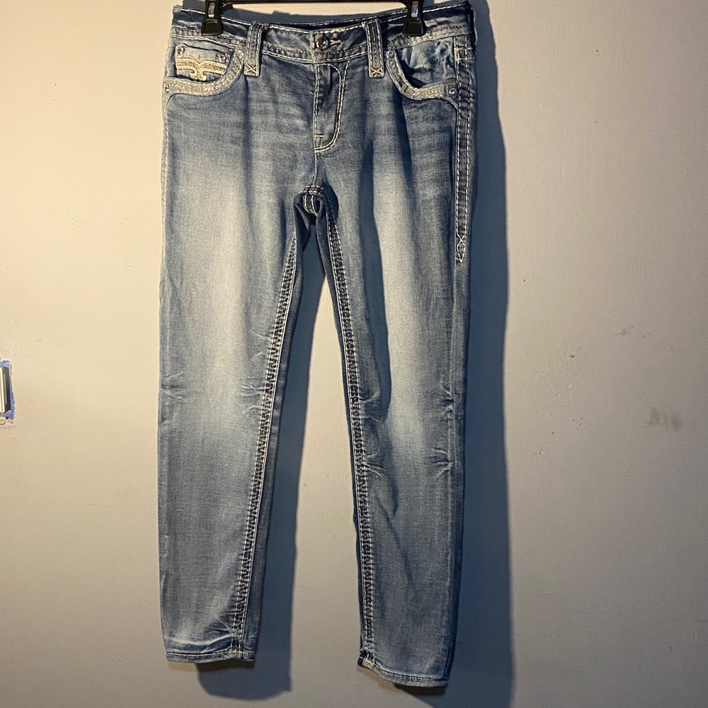 Rock Revival Light Blue Ankle Jeans